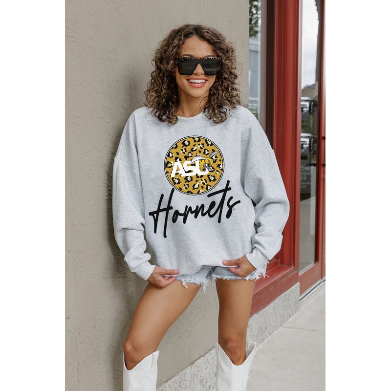 ALABAMA STATE HORNETS GOING WILD PREMIUM FLEECE DROP SHOULDER CREWNECK PULLOVER