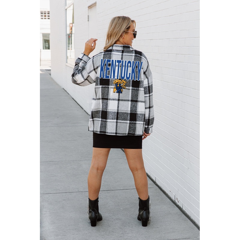 KENTUCKY WILDCATS Mad For Plaid Jenkins Plaid Overshirt
