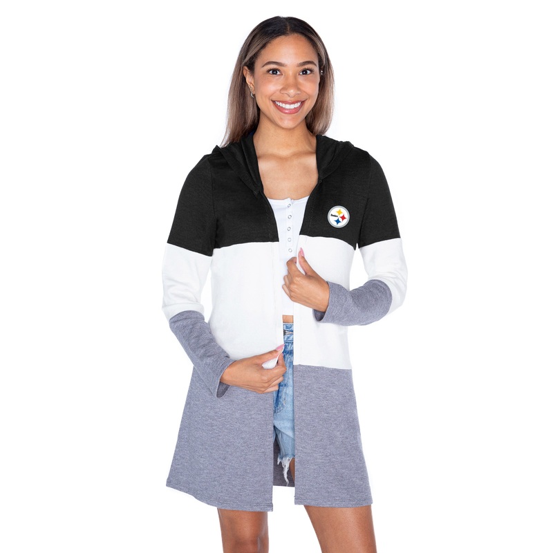 PITTSBURGH STEELERS Insignia Lightweight Colorblock Cardigan