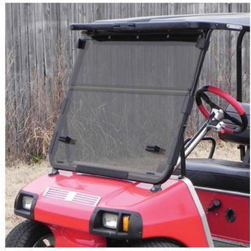 RedDot Club Car Tinted 1/4 Folding Windshield (Years 1982-2000.5) PN# 45595