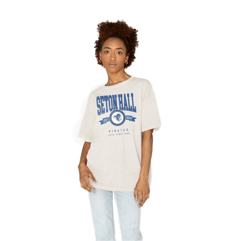 SETON HALL PIRATES Get Goin’ Oversized Crew Neck Tee