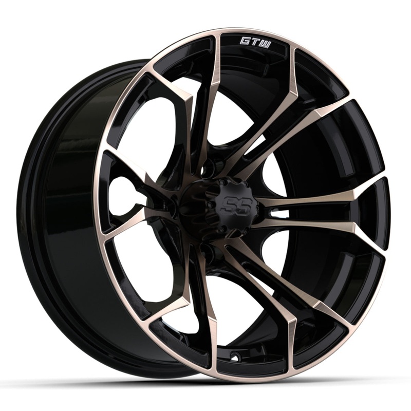 14 GTW Spyder Wheel  Matte Black with Bronze PN# 19-254