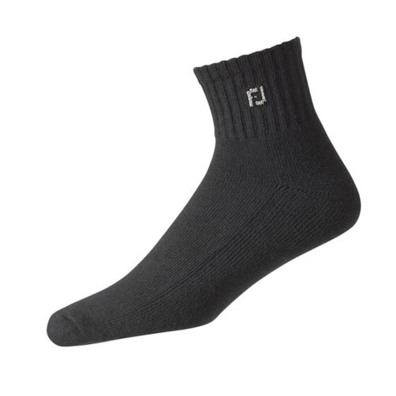 FootJoy ComfortSof Quarter Sock – Black