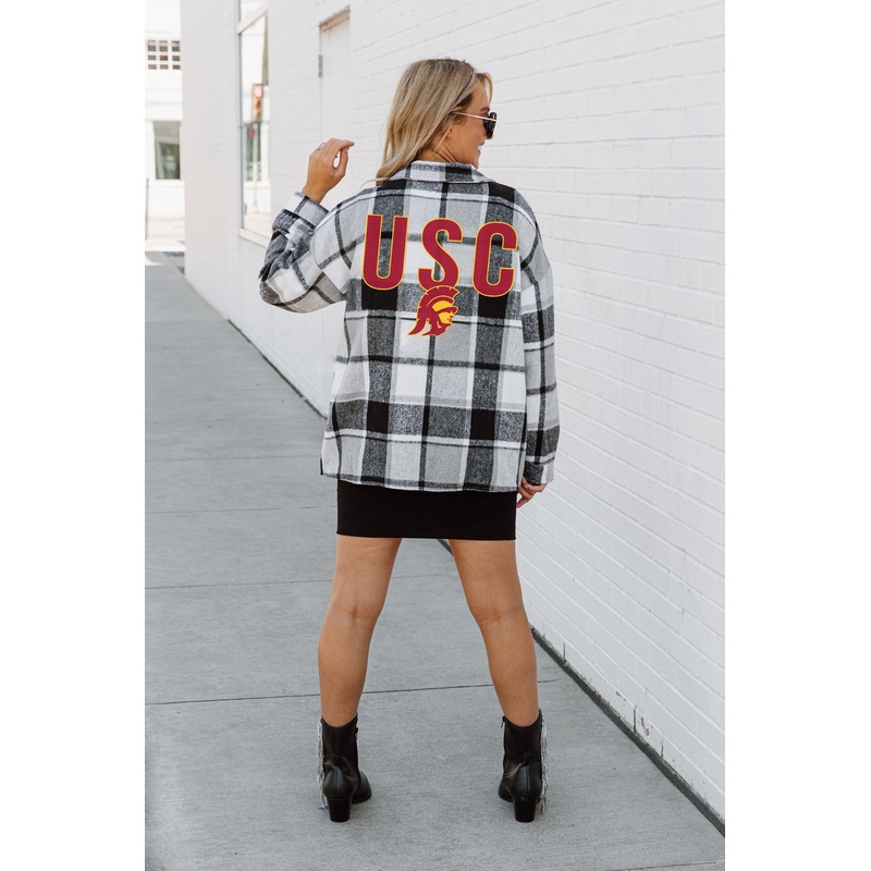 USC TROJANS Mad For Plaid Jenkins Plaid Overshirt