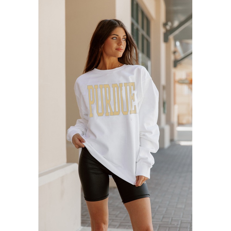 PURDUE BOILERMAKERS Play By Play Crew Fleece By Madi Prewett Troutt