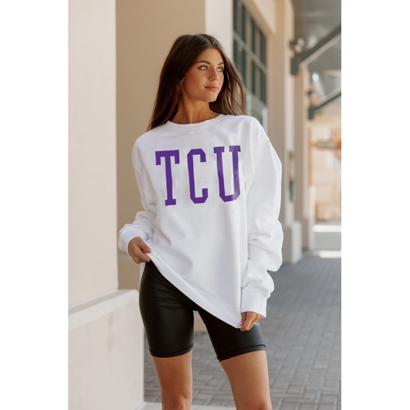 TCU HORNED FROGS Play By Play Crew Fleece By Madi Prewett Troutt