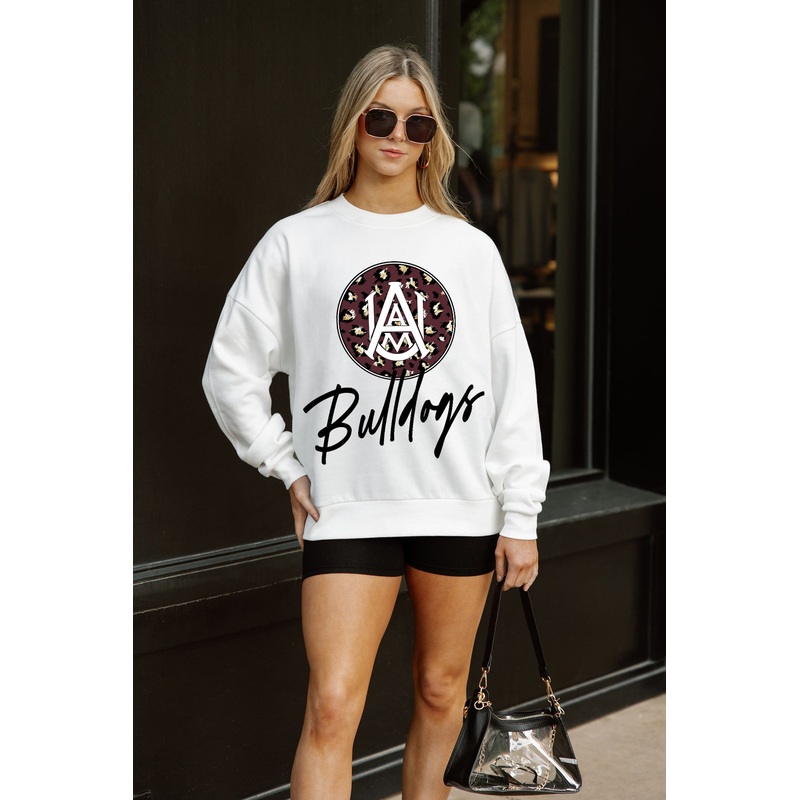 ALABAMA A&M BULLDOGS WILD BREAKTHROUGH PREMIUM FLEECE CREWNECK PULLOVER