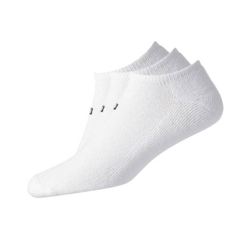 FootJoy ComfortSof Low Cut Golf Sock – 3 Pack – White