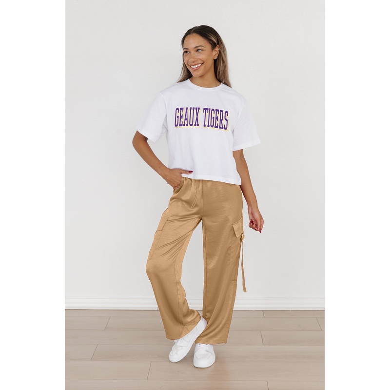 LSU TIGERS All-Star Appeal Cropped Tee By Madi Prewett Troutt