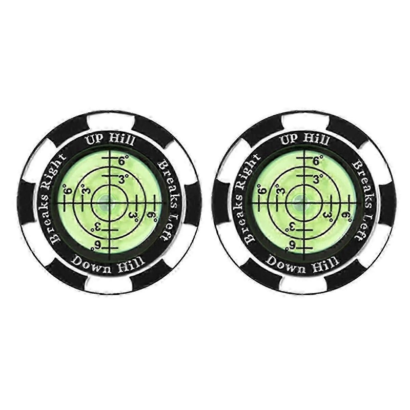 Portable Golf Ball Marker with 2Pcs Clip & High – Precision Green Reader