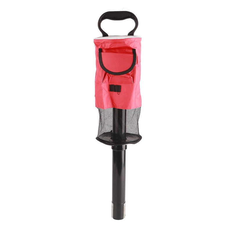 Compact Golf Ball Retriever with Detachable Tube and Convenient Storage Pocket