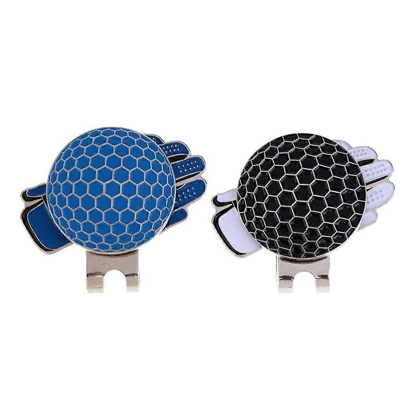 2 Pieces Novelty Design Golf Hat Clip with Marker