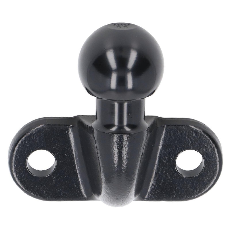 Black 50mm Forged Tow Ball Heavy Duty Steel Trailer Hitch Ball for RVs Campers Caravans