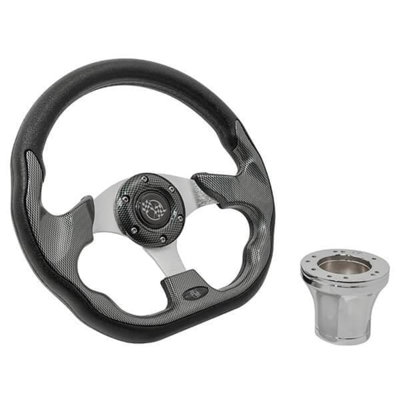 EZGO Carbon Fiber Racer Steering Wheel Kit 94.5-Up PN# 06-069