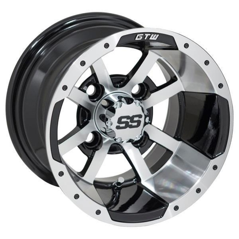 10 GTW Storm Trooper Black with Machined Accents Wheel PN# 19-107