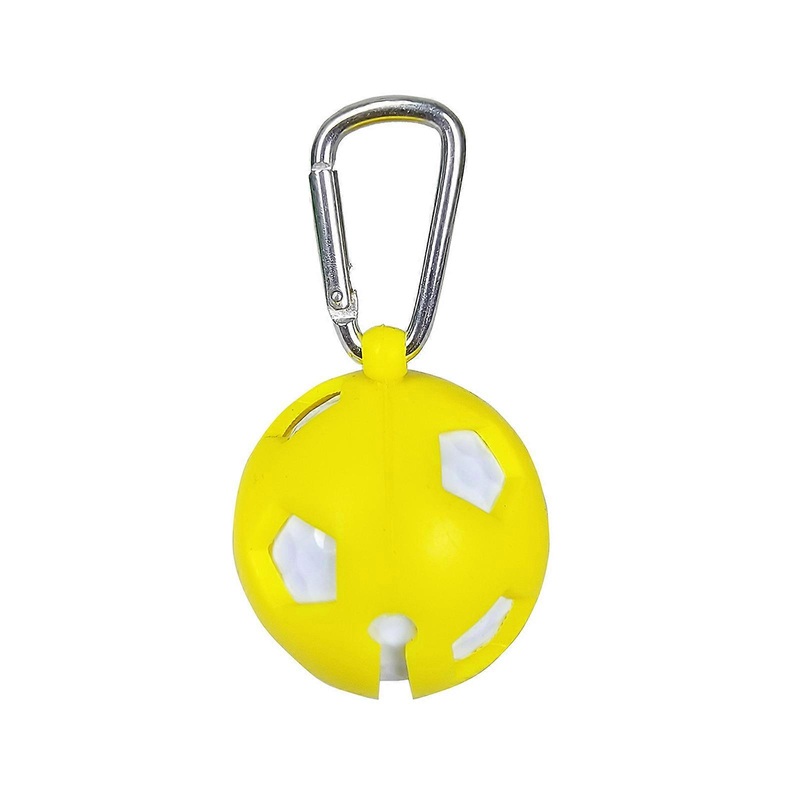 Golf Ball Bag Waist Bag Single Ball Storage Protection Carriers Portable Golf Ball Holder Clip Organizer for Golfer  Yellow