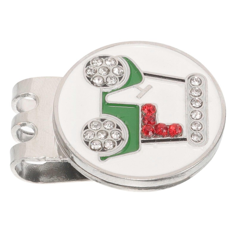 Golf Marker Hat Clip Adornment 3.00X2.50X2.50cm Magnetic Combination 1Pack