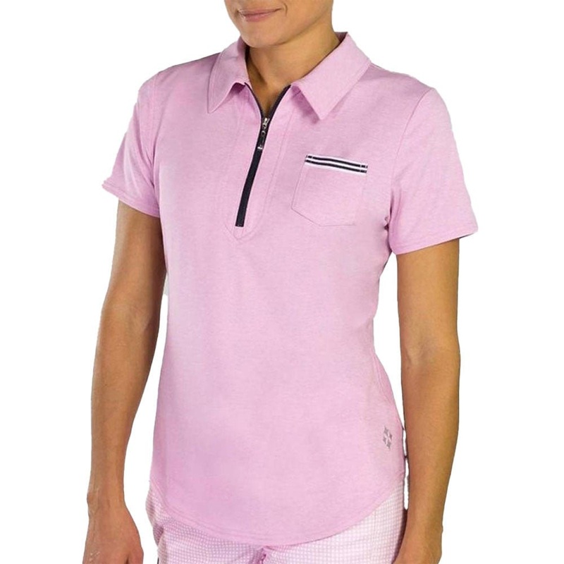 JoFit Grosgrain Ribbon Pocket Polo – Bloom