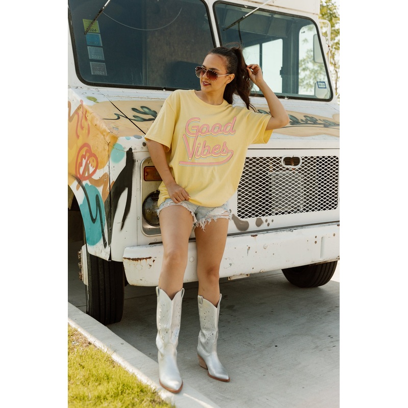 BORN FREE GARMENT DYED BOYFRIEND TEE