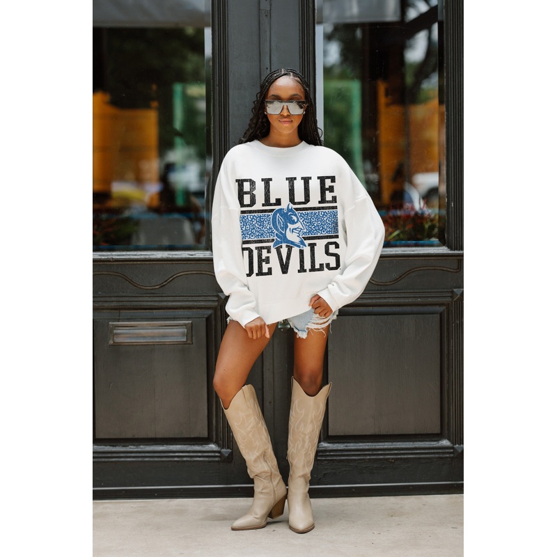 DUKE BLUE DEVILS Fair Catch Crewneck Pullover