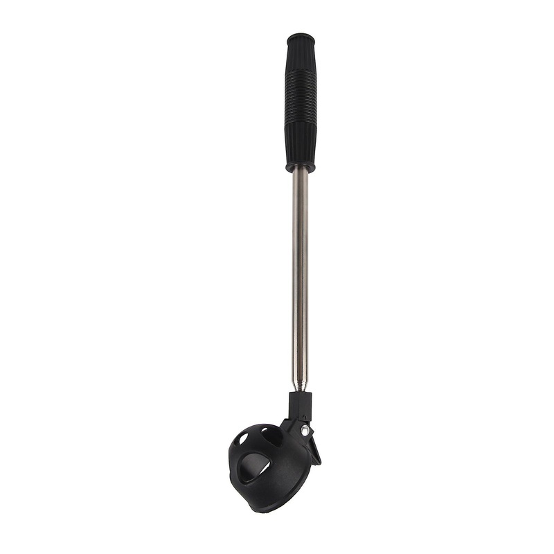 Stainless Steel Golf Ball Retriever with Auto-Locking Scoop