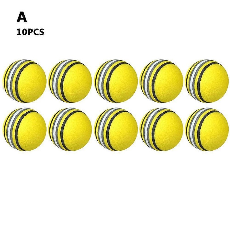 10x Golf Training Foam Balls Rainbow Sponge Practice Balls for Indoor Practice
