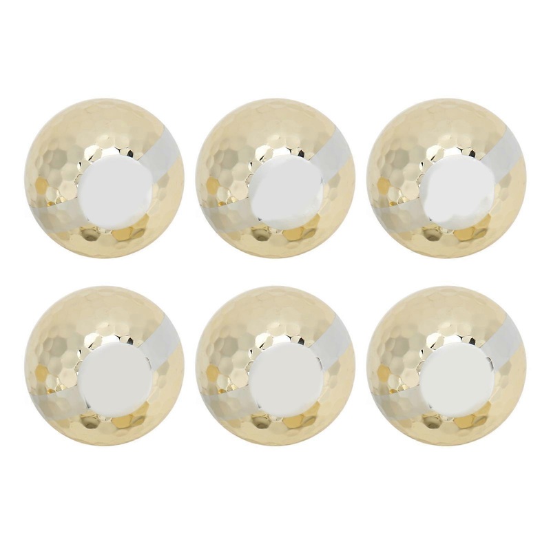 6Pcs Gold Golf Ribbon Ball Luxurious Elegant Golf Ball Gifts for Ceremony Celebration Festivals