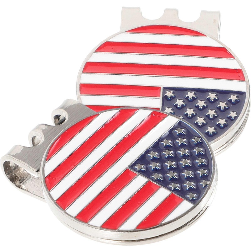 Metal Golfs Hat Clip Iron Golf Ball Markers Interesting Shape for Golfing 2Pcs