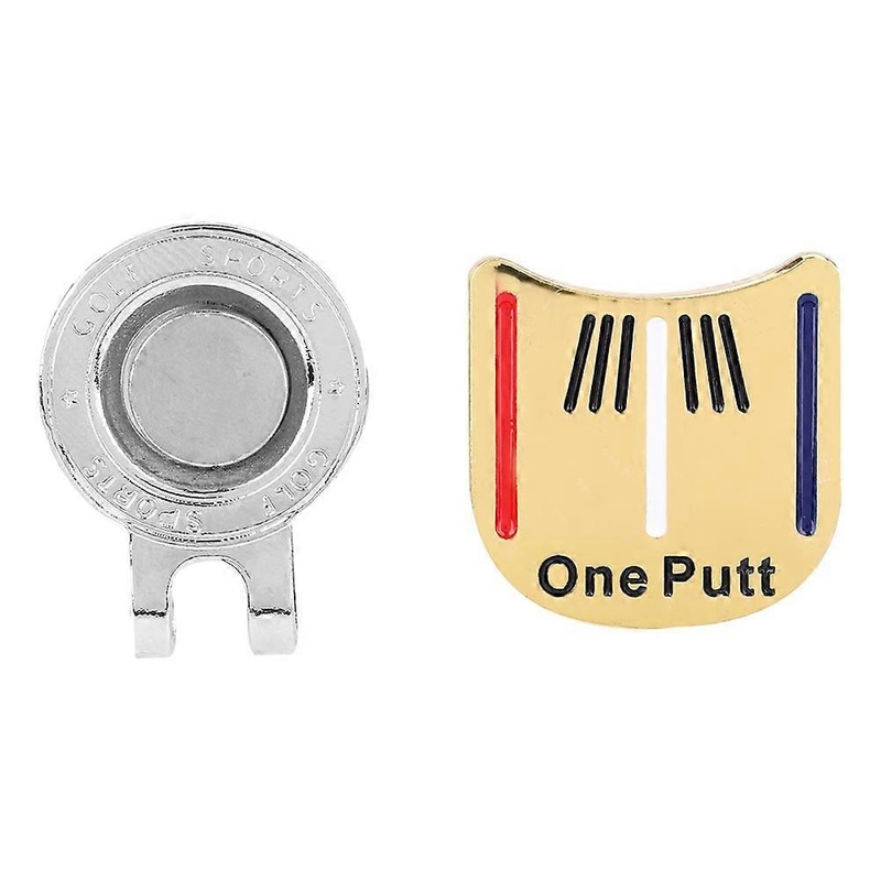 One Putt Mini marqueur de balle magntique en mtal durable pour golfeur, accessoire pour visire de chapeau (1#)