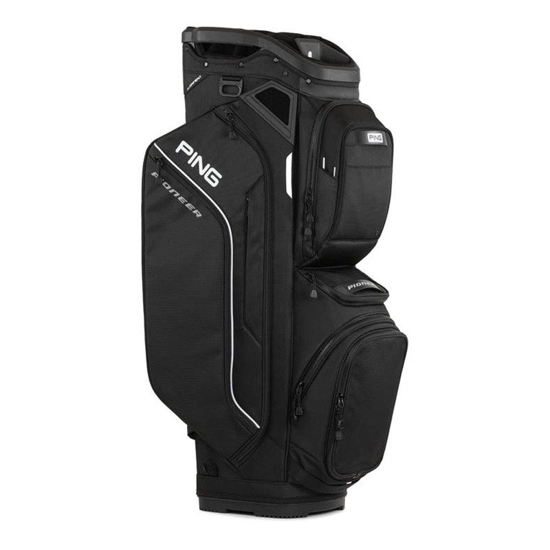 Ping Pioneer Cart Bag – 2025|Black|Cloud Camo|Navy/Platinum/Gold|Heather Grey/Black|Blue/Navy|Navy/White/Red|Multi Splash