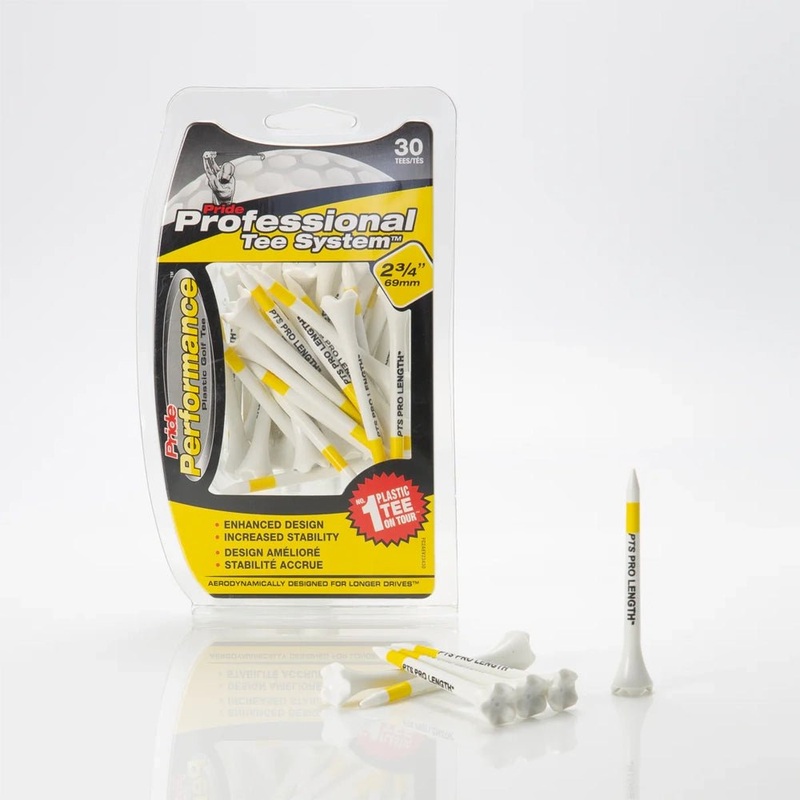 Professional Tee System Pride Performance 2.75 Golf Tees – 30 Count