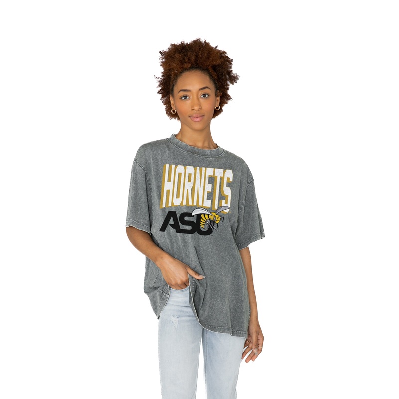 ALABAMA STATE HORNETS SOLID DEFENSE OVERSIZED CREWNECK TEE
