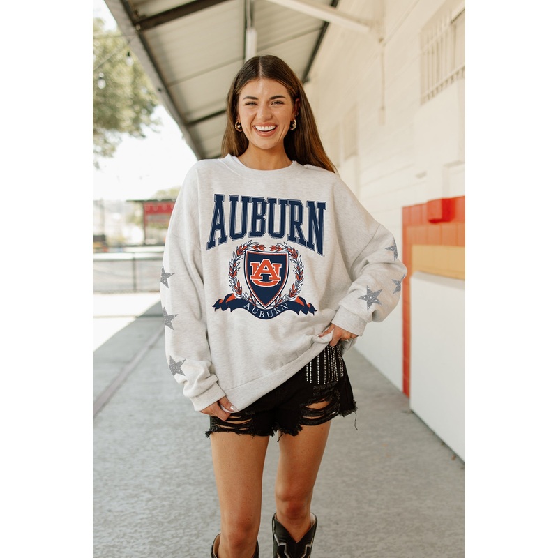 AUBURN TIGERS Allstar Embellished Crew Pullover By Madi Prewett Troutt