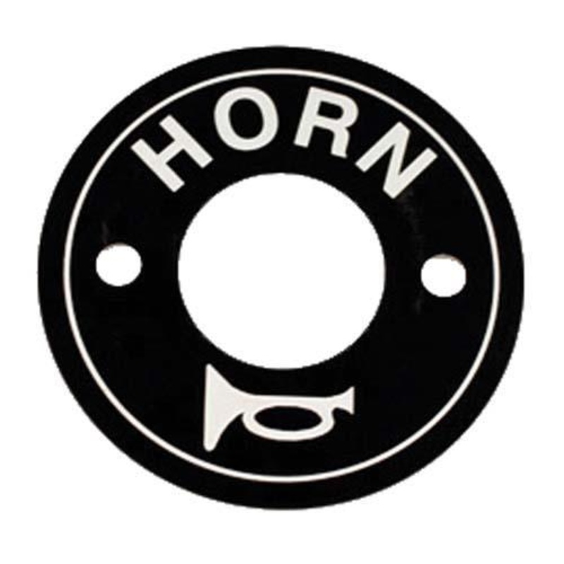 E-Z-GO Horn Switch Decal Plate (Years 1975-Up) PN# 6174