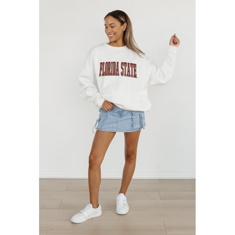 FLORIDA STATE SEMINOLES All-Star Appeal Fleece Crew Pullover By Madi Prewett Troutt