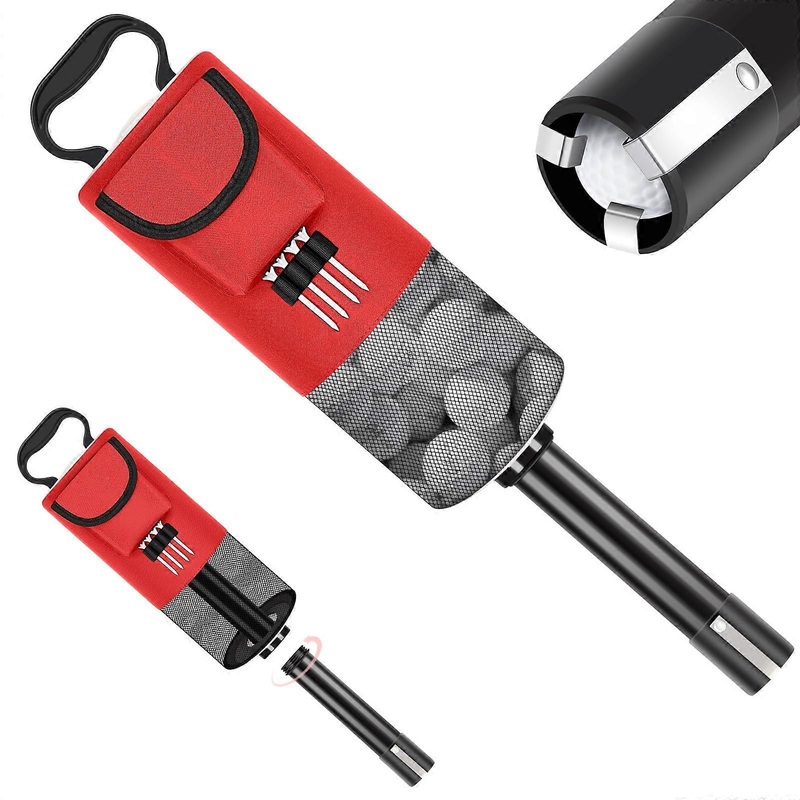 Golf Ball Retriever, Shag Bag for Golf Balls with Detachable Plastic Tube, Ball Collector