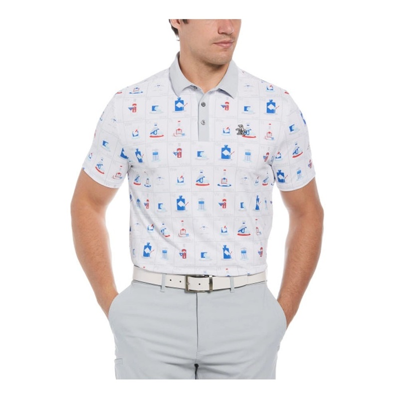 Original Penguin Pete’s Flash Cards Print Polo