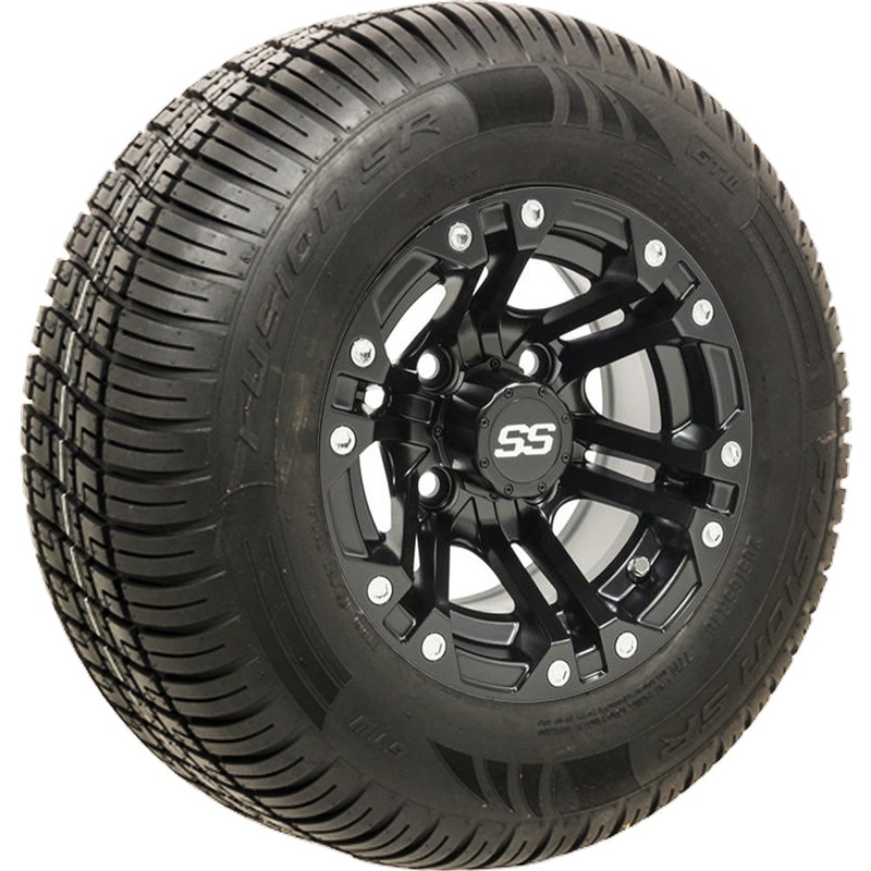 10 GTW Specter Matte Black Wheels with 20 Fusion Street Tires – Set of 4 PN# A19-318