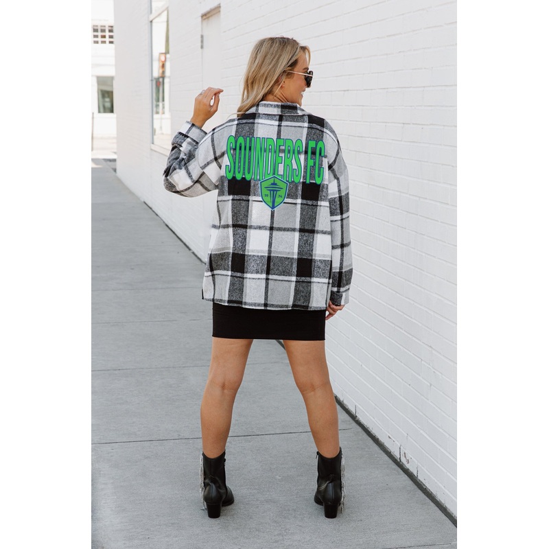 SEATTLE SOUNDERS FC Fieldside Fun Plaid Overshirt