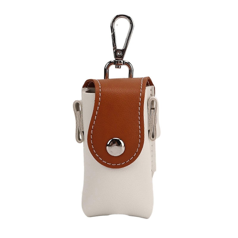 Golf Balls Pouch Portable PU Durable Metal Button Fashion Golf Ball Holder for Golf Fans Supplies