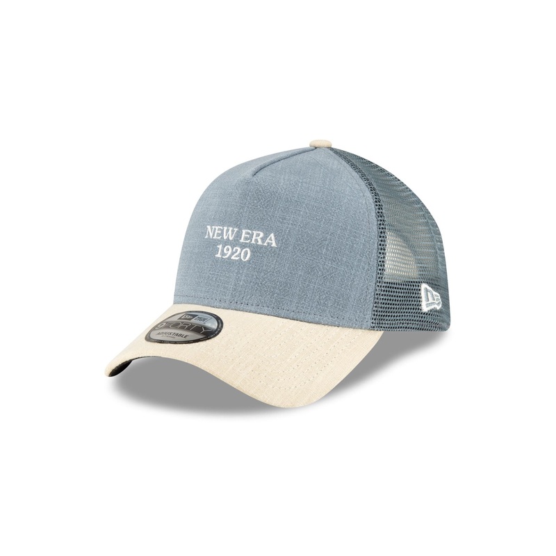 Soft Linen Slate 9FORTY A-Frame Trucker Hat