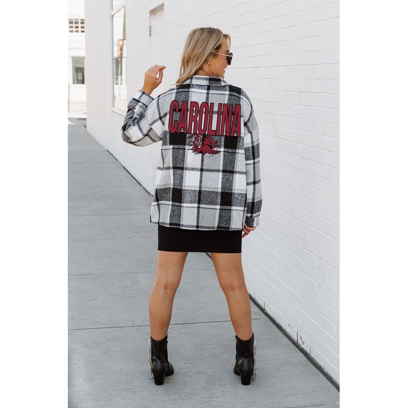 SOUTH CAROLINA GAMECOCKS Mad For Plaid Jenkins Plaid Overshirt