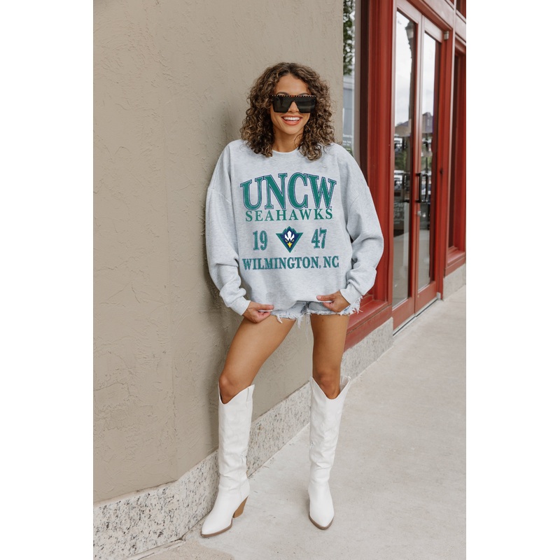 UNC WILMINGTON SEAHAWKS Allegiance Fleece Drop-Shoulder Pullover