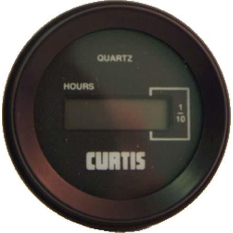 Curtis 12-48 Volt Round Hour Meter (Universal Fit) PN# 483
