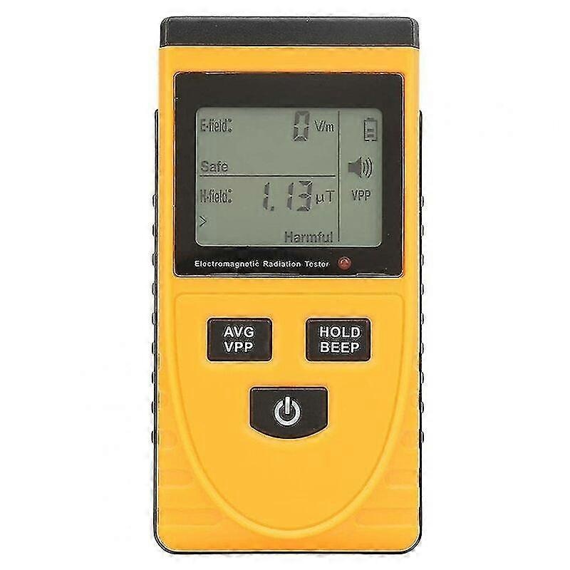 Nuclear Radiation Detector, LCD Digital Geiger Counter Electromagnetic Radiation Detector Dosimeter Tester Meter Counter for EMF Inspections in Home,