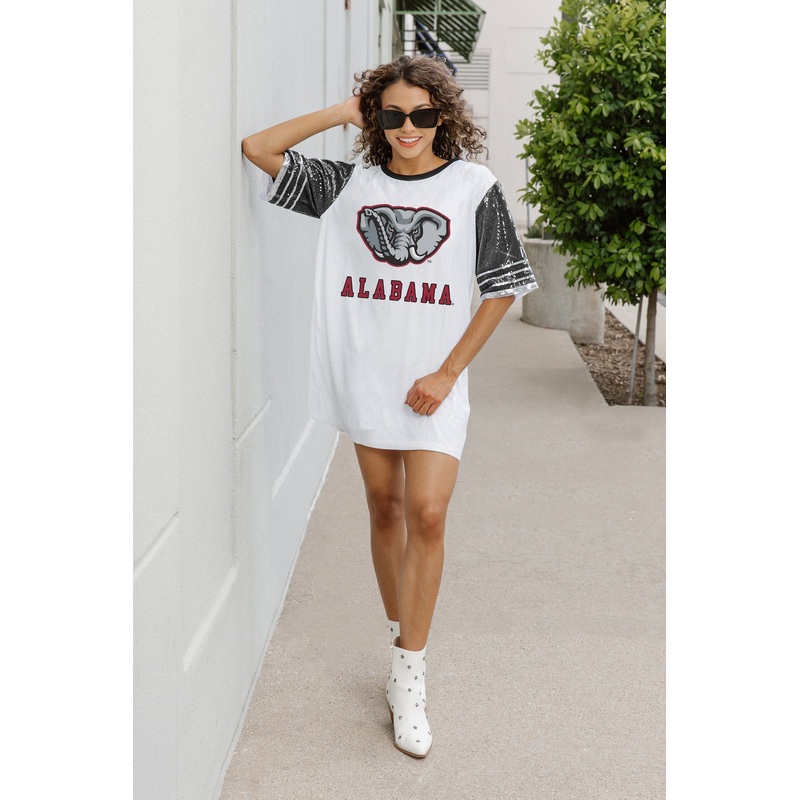 ALABAMA CRIMSON TIDE BLING IT FULL SEQUIN JERSEY DRESS
