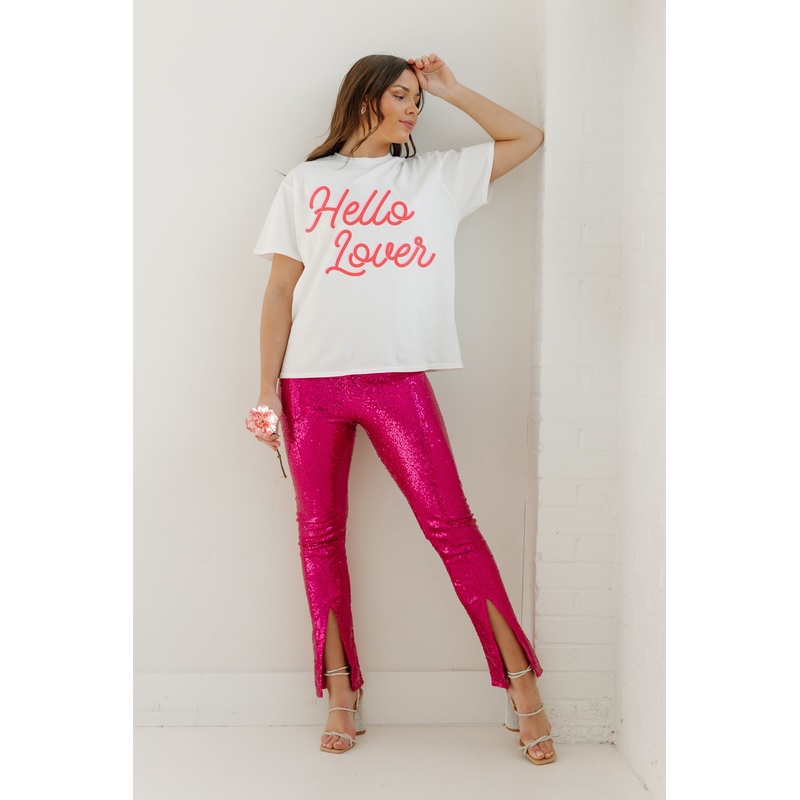 HELLO LOVER OVERSIZED VINTAGE WASH TEE