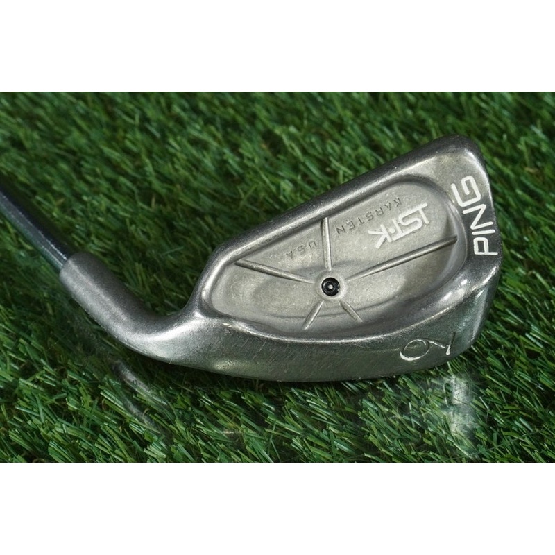 PING ISI K 9 IRON KARSTEN JZ STIFF FLEX STEEL SHAFT BLACK DOT RH ~ L@@K!!