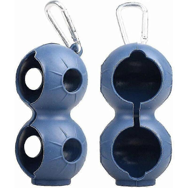 Golf Ball Holder Silicone Clip, 2 Pcs Portable Golf Ball Carrier 2 Ball Holder Easily Attach To Belt