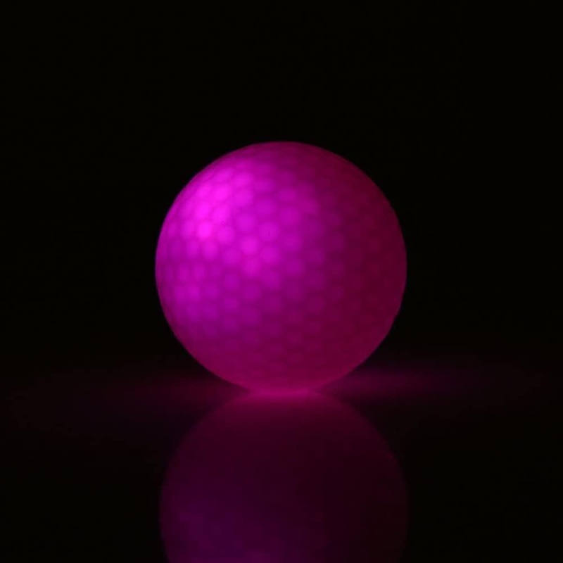 Pink Glowing Night Golf Balls Led Light Up Golf Balls Night Golf Ball Golf Balls